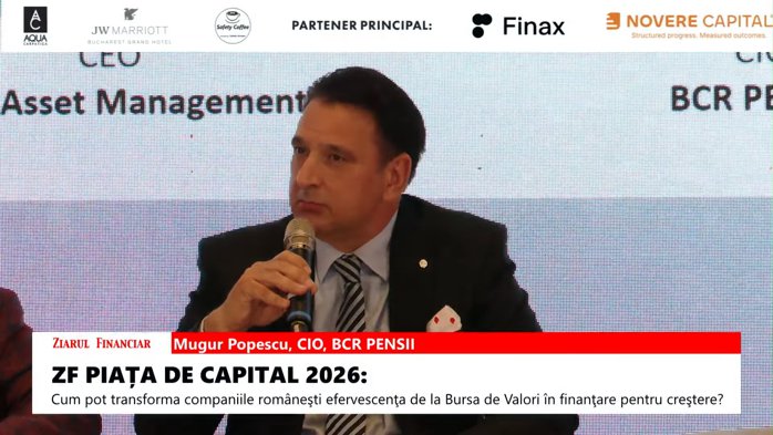 Mugur Popescu, CIO BCR Pensii: Avem un moment provocator acum la Bursa de Valori Bucureşti. Am avut o creştere susţinută. Din perspectivă istorică, piaţa este destul de scumpă, dar trebuie contextualizat cu companiile şi profiturile pe care le vedem